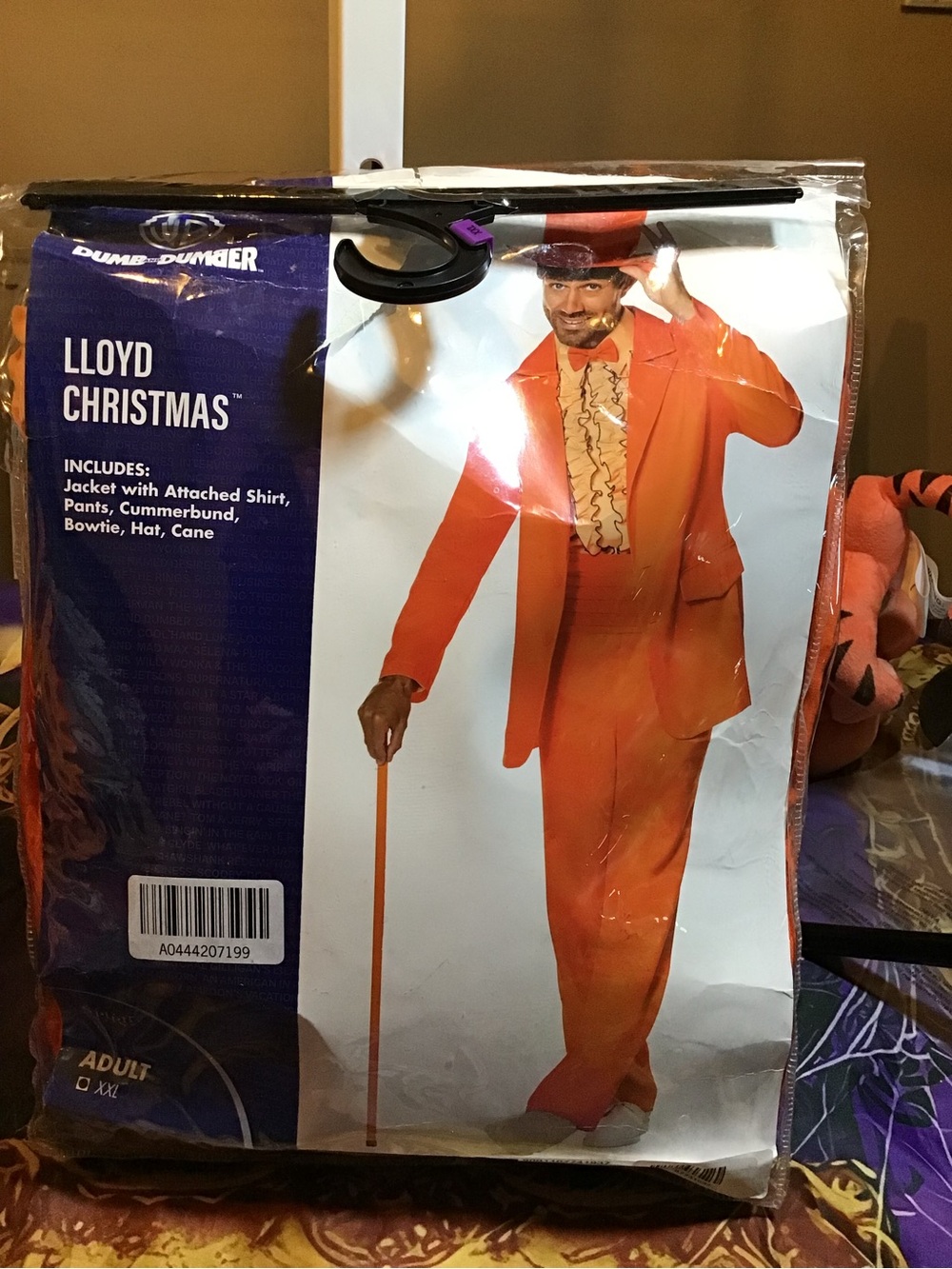 Dumb & dumber Lloyd Christmas adult costume size xxl -Preowned